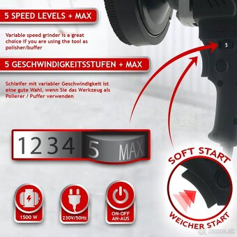 Nová BC-ELEC XM150 Fréza na betón  Sanačná frézka 1500 W - 9