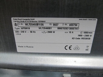 Práčka Bosch Slim - 9