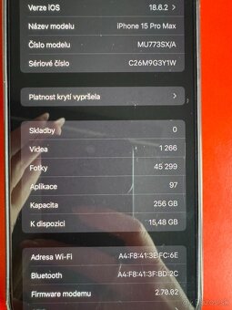 Iphone 15 Pro Max Black Titanium 256gb záruka - 9