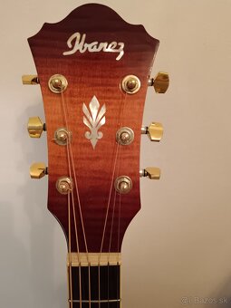 Elektroakustická gitara-jumbo Ibanez AEL 20EVV1202-top stav - 9