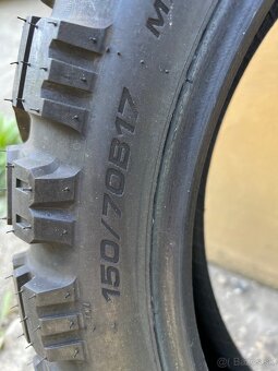 Mitas E-07+ DAKAR 150/70 B17 + 110/80 B19 – ako nové, DOT 20 - 9