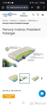 Detská drevená posteľ s prístelkou a matracmi 100x200cm - 9
