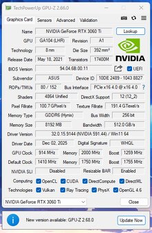 Asus TUF RTX 3060 Ti 8GB - 9