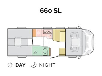 Prenájom karavan alkovňa Adria Coral XL 660SL - 9