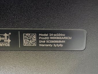 HP 14 / Celeron N3050 / 2GB RAM / 32GB Flash SSD / 14" - 9