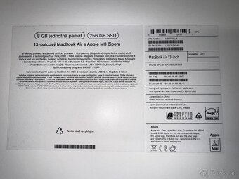 Predám málo používaný MacBook 13” 2024 M3, 256 GB. - 9