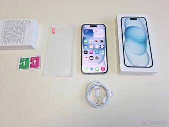 APPLE iPHONE 15 128GB TOP STAV, BATERKA 100% TOP STAV - 9
