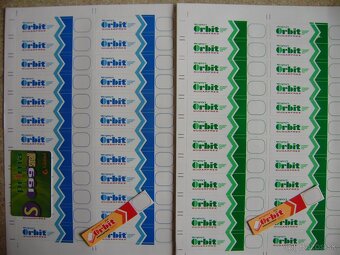 Predám, nálepky, žuvačky Wrigleys Orbit. - 9