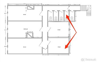 Priestor s umývadlom - 12 m2 - Mäsiarska ul. - 9