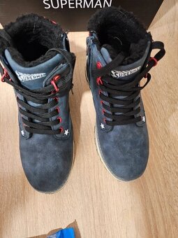 Zimné detské topánky Superman, veľ. 35 - 9