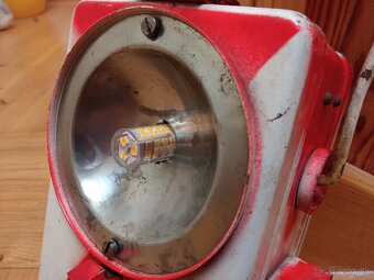 Retro ČSD nádražní lampa koncové světlo vlaku Kovo Věšín - 9
