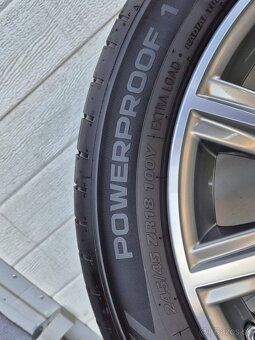 Letná sada 5x112 R18 , 245/45/18 BMW 5 - G30 G31 TOP stav - 9