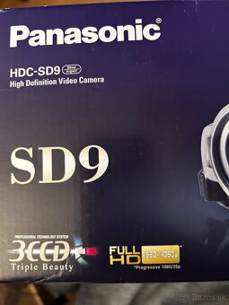 Predám Full HD videokameru Panasonic SD9 - 9