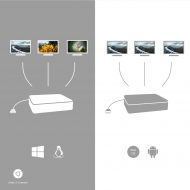 Dock USB-C univerzalny, HDMI, DisplayPort, VGA, ETH, microSD - 9