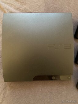 Playstation 3 Slim, 149GB, 3x ovládač, 17 hier - 9