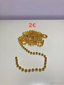 Vianočné ozdoby - zlaté - 9