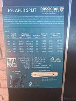 NOVÝ SplitBoard ROSSIGNOL Escaper Split viazanie Union Explo - 9
