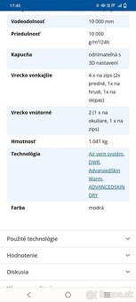 Salomon originál bunda na lyže ale aj do mesta, nepremokavá - 9