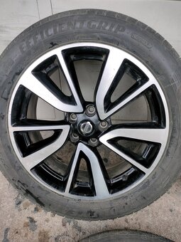 4ks alu disky orig. Nissan 5x114,3 R19 + snimače + pneu - 9