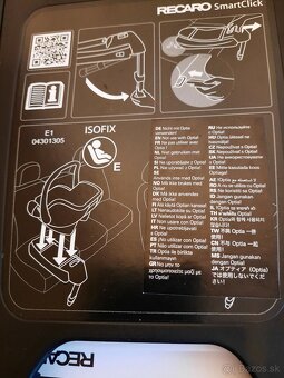 Predam vajicko Recaro PRIVIA EVO s isofix zakladnou - 9