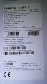 tablet Lenovo TAB4-8 wifi/2GB/16GB - 9