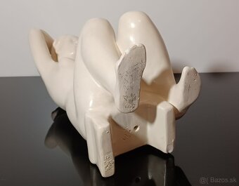 Veľká zberateľská keramická značená socha Akt 60-te roky . - 9