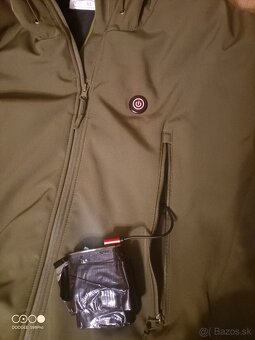 Predám vyhrievanu softshellku olivovej farby vel.L - 9