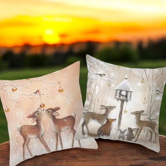 Vianočné zimné obliečky na vankúše - 9