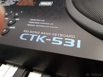 Predám keyboard CASIO CTK-531 - 9