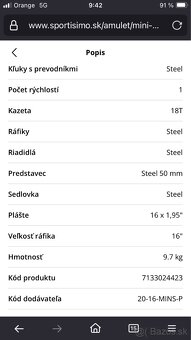 Detsky bicykel Amulet 16ST - 9