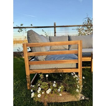 Variabilná drevená sedačka Evissa - 9