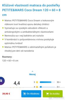 detská postielka s matracom - 9