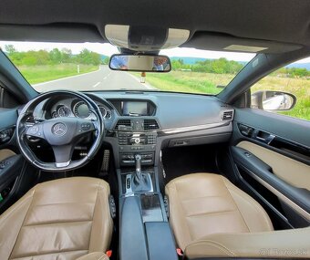Mercedes Benz E coupe 350 CDI AMG - hnedá koža - 9