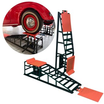 Nájazdové rampy 2T+hydraulické zdviháky Protišmykové nájazdy - 9