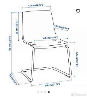 Rozťahujúci skelený stôl Ikea + 2 priesvitné stoličky - 9