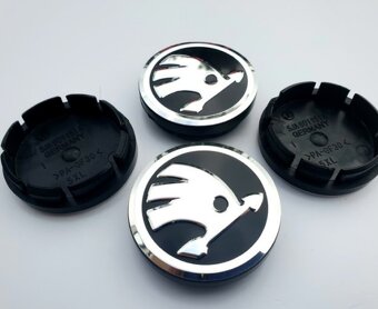 ✅SKODA✅ STREDOVE KRYTKY KOLIES / PUKLICKY DO KOLIES - 56 MM - 9