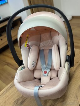 CYBEX Cloud T i-Size Plus 45-87 cm Platinum Peach Pink vajíč - 9