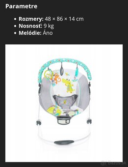 ZOPA lehátko Happy tropical grey - 9