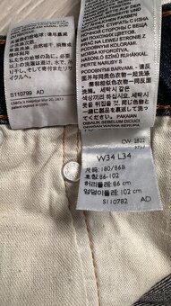 Pánske,kvalitné džínsy LEVIS 502 - veľkosť 34/34 - 9