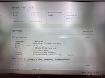 Notebook HP EliteBook 850 G5 i5-8250U 16GB/256GB SSD - 9