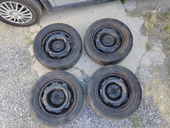 Plechové disky 4x108r14 s celoročnými pneumatikami - 9