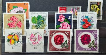 Známky kvety Maďarsko - 9