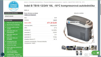 Predám Indel B TB18 12/24V 18L kompresorová autochladnička - 9
