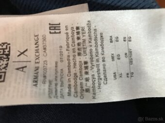 ARMANI EXCHANGE originál tenký pánsky svetrik XL - 9