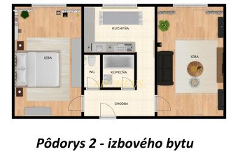 NA PRENÁJOM - ZREKONŠTRUOVANÝ 2 IZBOVÝ BYT, 55M2 HUMENNÉ - 9
