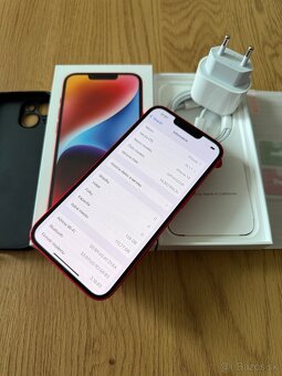 iPhone 14 128 gb Red Product - komplet príslušenstvo, záruka - 9