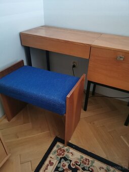 Retro drevená spálňová zostava - 9