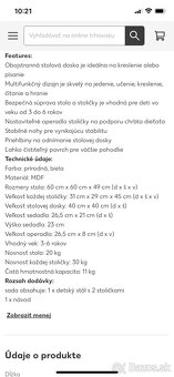 Súprava detského stola a stoličiek COSTWAY - 9