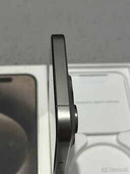 Predám Apple iphone 15 PRO 128GB Natural Titanium - 9