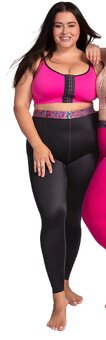 Dámske zoštíhľujúce legíny Lipoelastic čierne veľkosť M+ - 9